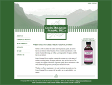Tablet Screenshot of greenmountainflavors.com